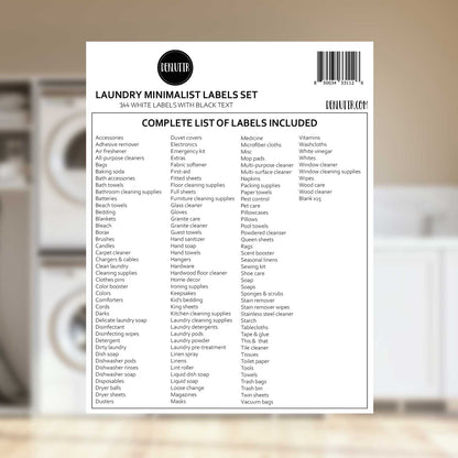 Dekluttr STRONGR™ 144 Laundry Labels